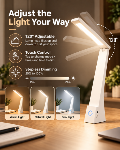 LED eye-friendly desk lamp
