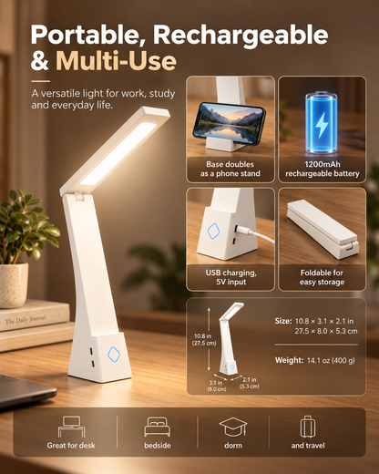 LED eye-friendly desk lamp