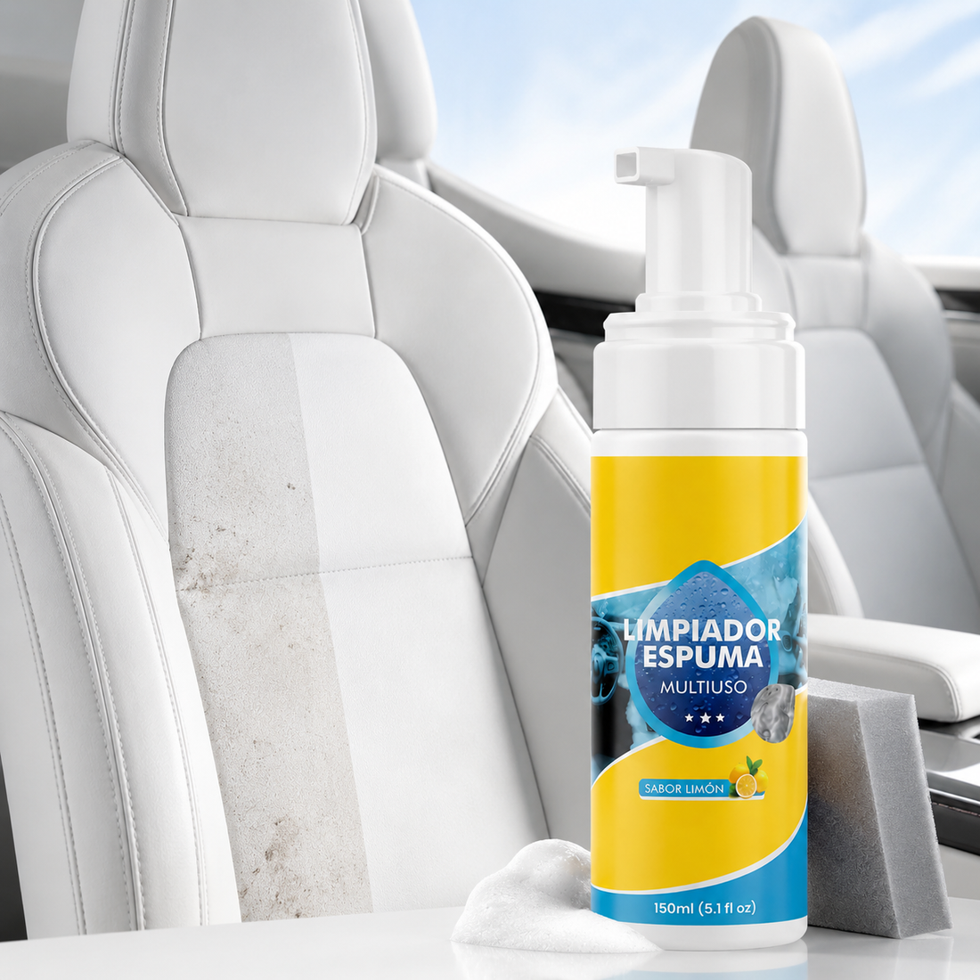 4-in-1 Multi-Enzyme Foam Spray Cleaner - Heavy Duty Deep Cleaning House & Car Detailing Products