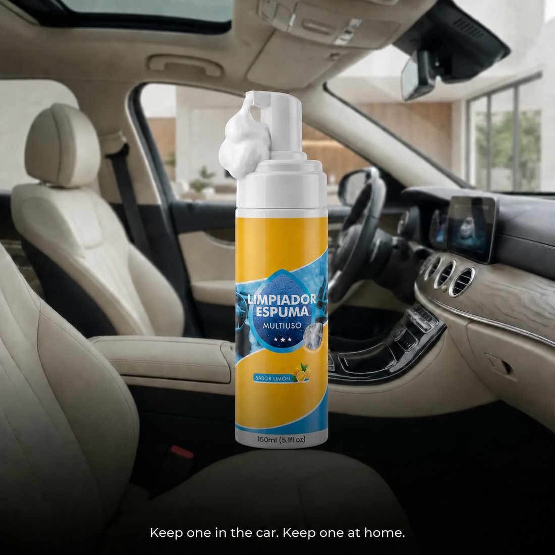 4-in-1 Multi-Enzyme Foam Spray Cleaner - Heavy Duty Deep Cleaning House & Car Detailing Products