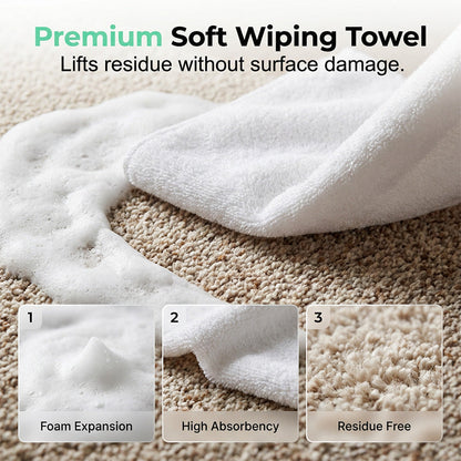 🔥Limited Time Promotion Buy 2 Get 1 Free🔥Waterless Carpet Foam Stain Remover with Towel