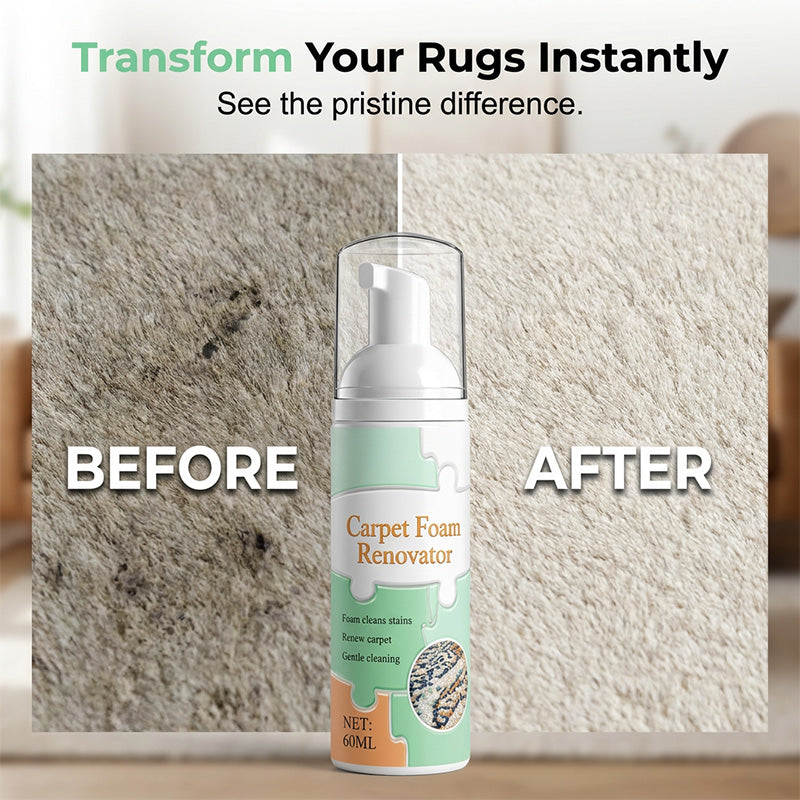 🔥Limited Time Promotion Buy 2 Get 1 Free🔥Waterless Carpet Foam Stain Remover with Towel