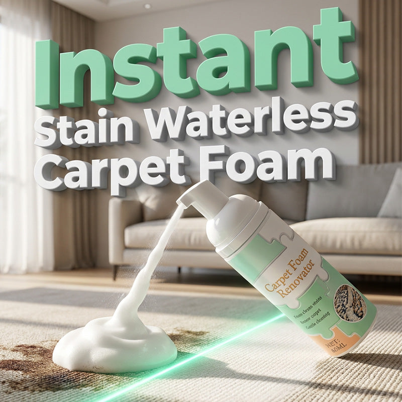 🔥Limited Time Promotion Buy 2 Get 1 Free🔥Waterless Carpet Foam Stain Remover with Towel